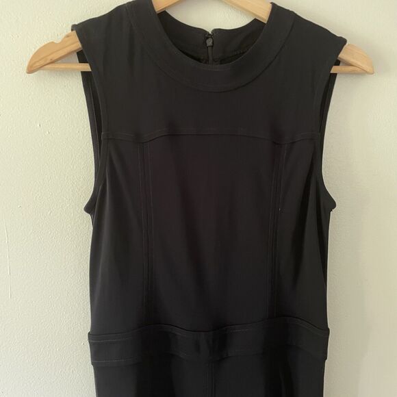 TORY BURCH AUBREY BLACK MIDI DRESS Wedding Guest Cocktail - Picture 7 of 10